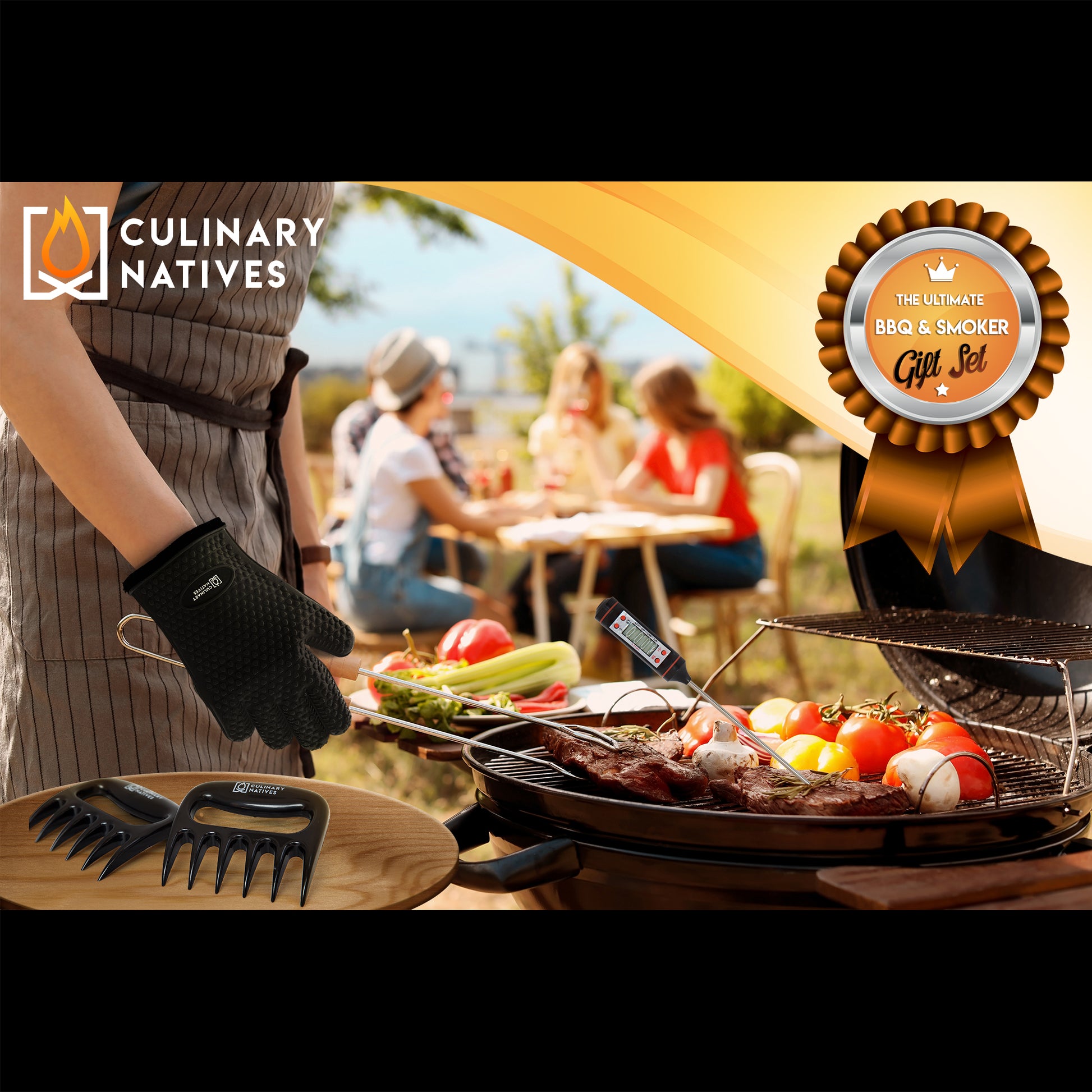 Ultimate Meat Gloves Hands for Handling Meat and Shredding Hot Meat with Meat Pulling Claws and Accessories